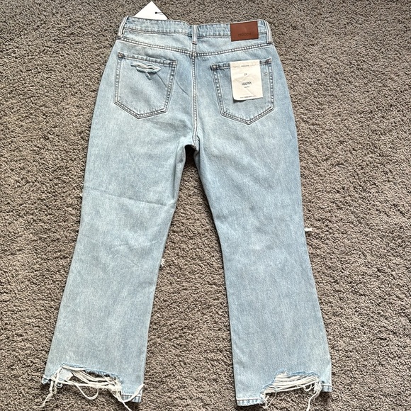 Hidden Happi Jeans Destructed Frayed Hem Flare - Picture 12 of 14